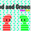 red and green 6 color rain