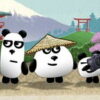 3 pandas in japan